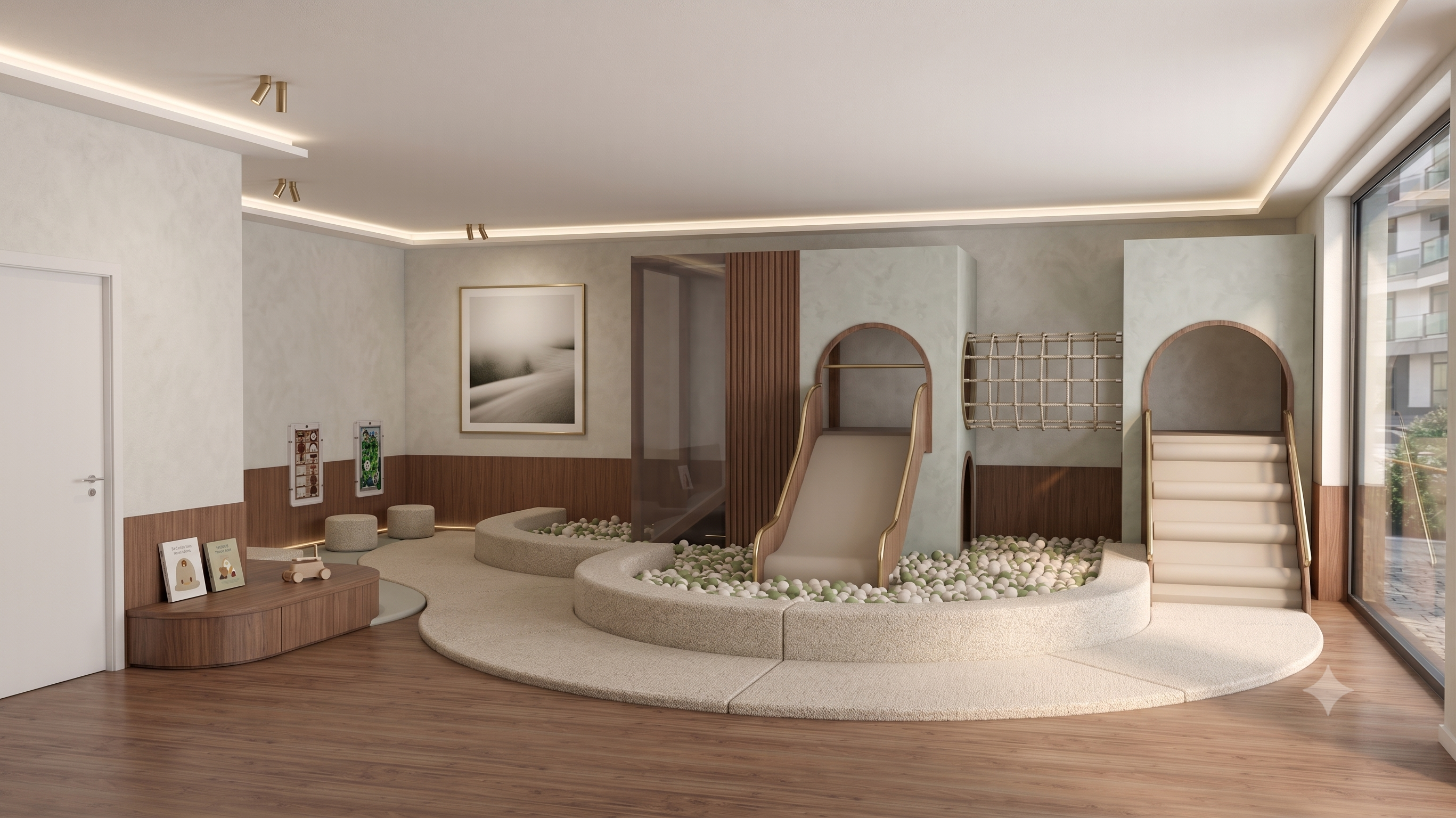 Kids Club completo en hotel — Wood Play Forest Nest